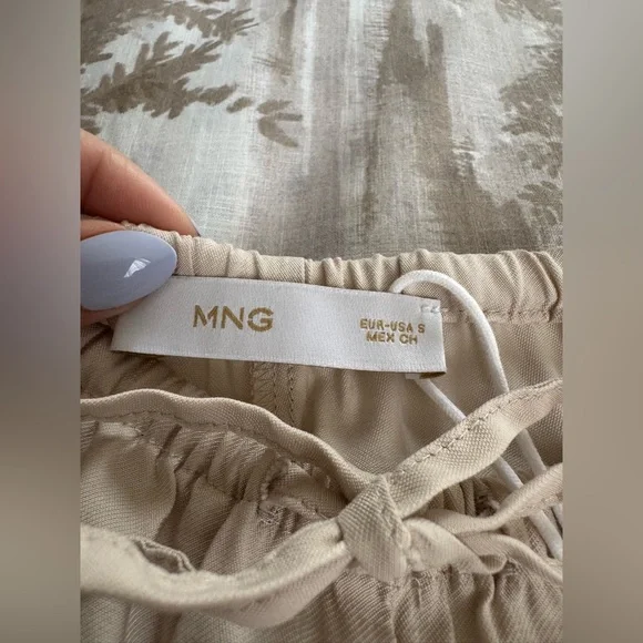 Mango Women’s Cream Wide leg Pants - Picture 6 of 7